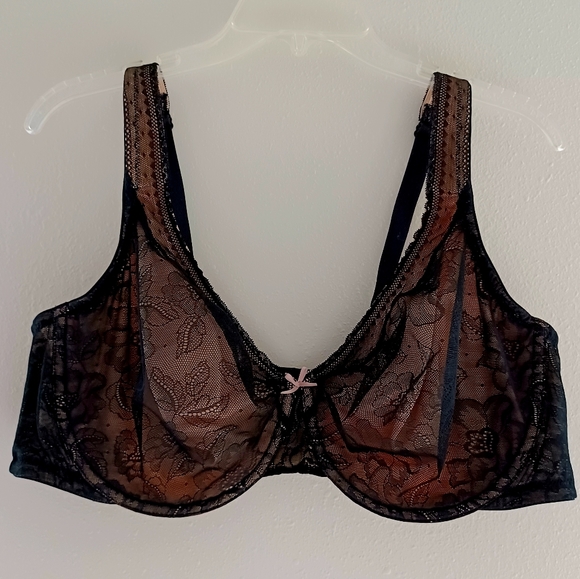 CACIQUE Modern Lace Unlined Full Coverage Bra, size 44D - Picture 4 of 15